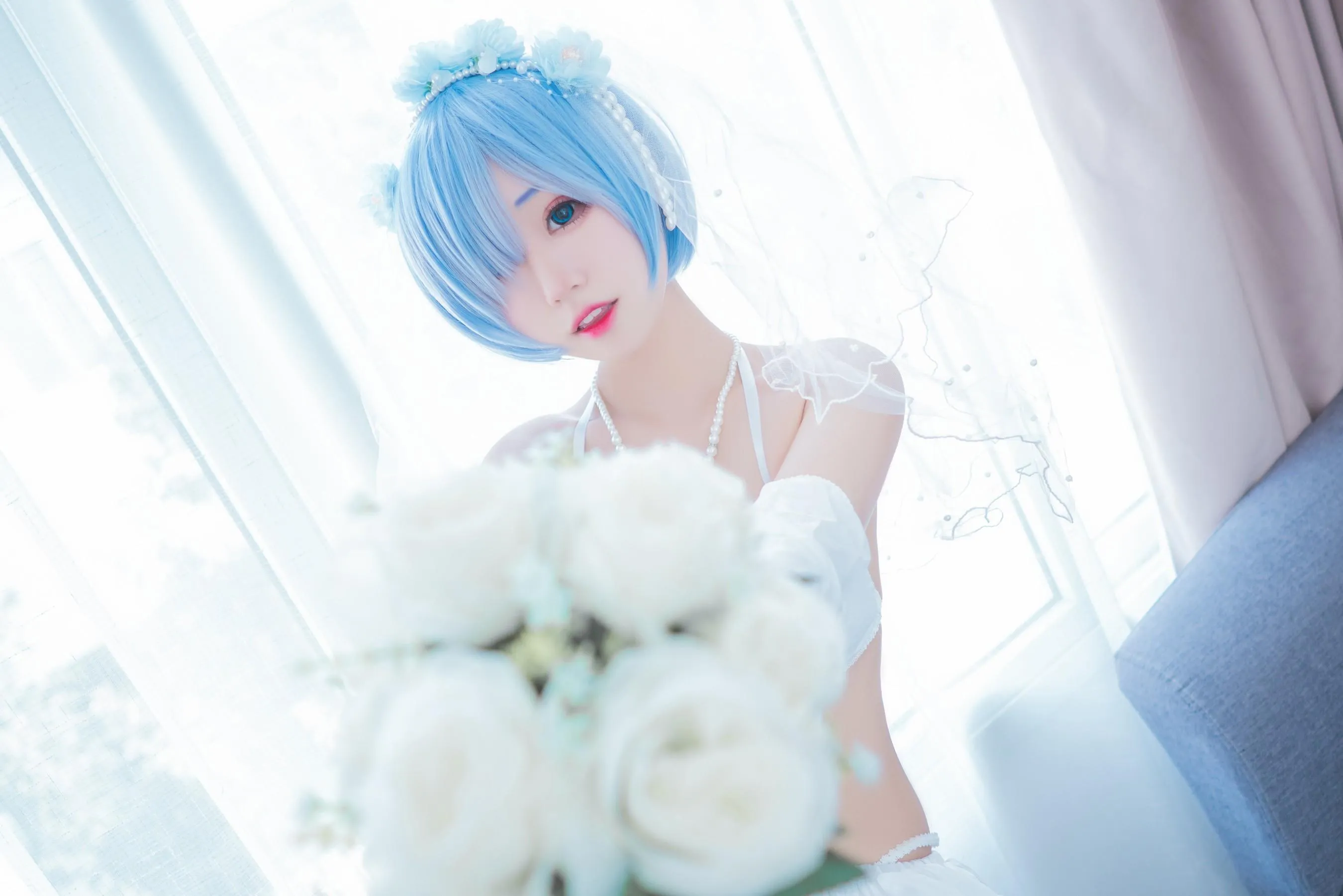 猫君君_MaoJun – NO.22 蕾姆内衣花嫁 [41P]插图1